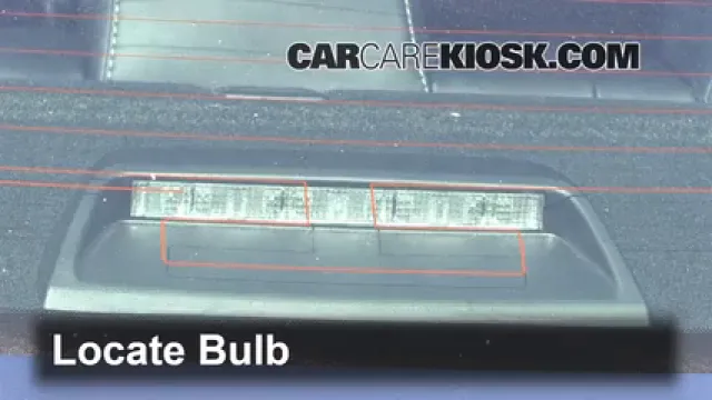 2012 Toyota Camry LE 2.5L 4 Cyl. Lights Center Brake Light (replace bulb)